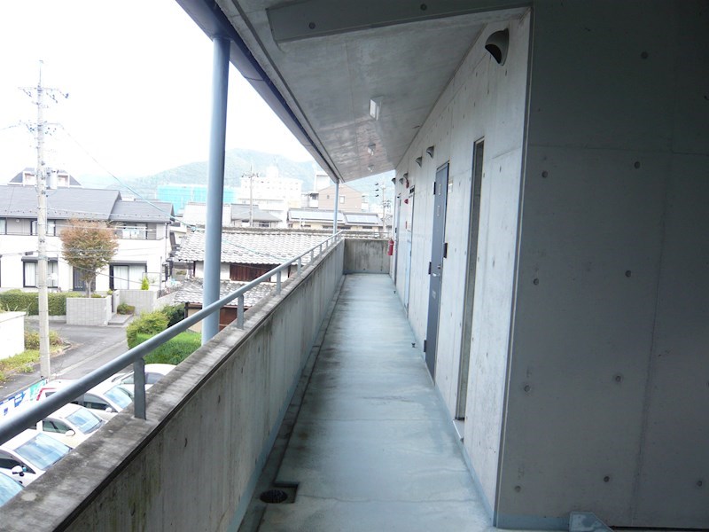 アルフォレスト折立 共用廊下