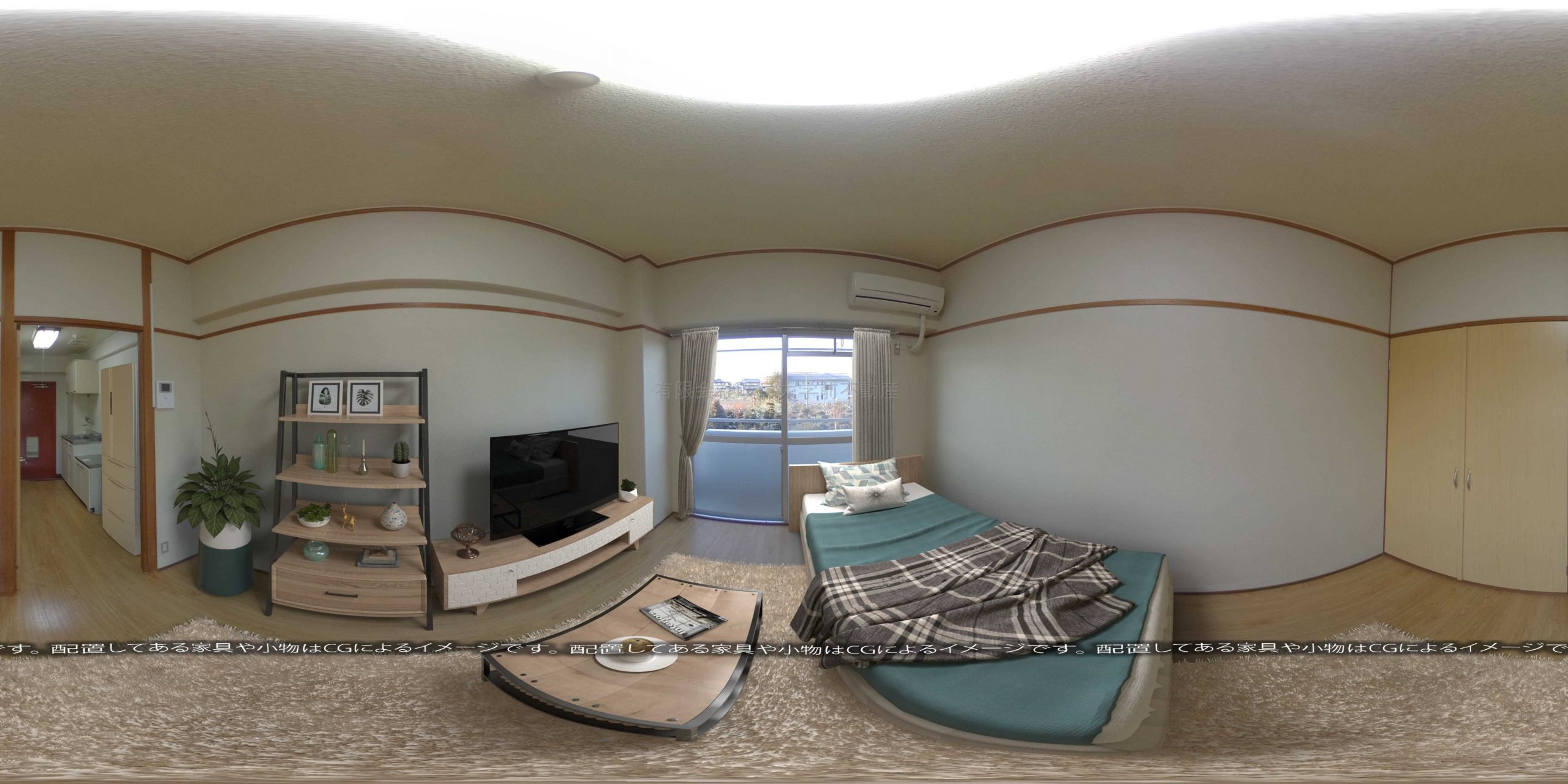 家具設置イメージ（画像中の家具や小物はCGイメージであり、実際のお部屋には設置されておりません）