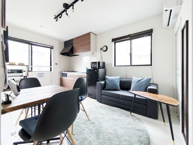 ひとり暮らしのお部屋イメージ その１（実際の居室写真にＣＧで家具設置！）
