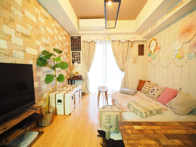 ひとり暮らしのお部屋イメージ その２（実際の居室写真にＣＧで家具設置！）